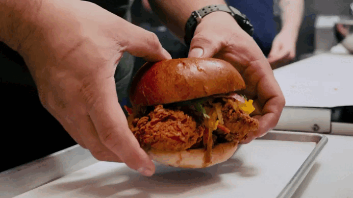 Crispy K-Pop sandwich